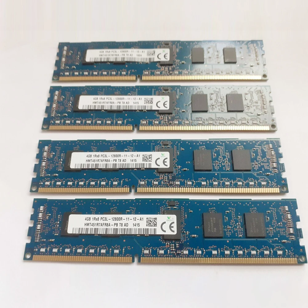 

1 Pcs 4GB 4G 1RX8 DDR3L 1600 PC3L-12800R ECC RAM For SK Hynix Memory HMT451R7AFR8A-PB