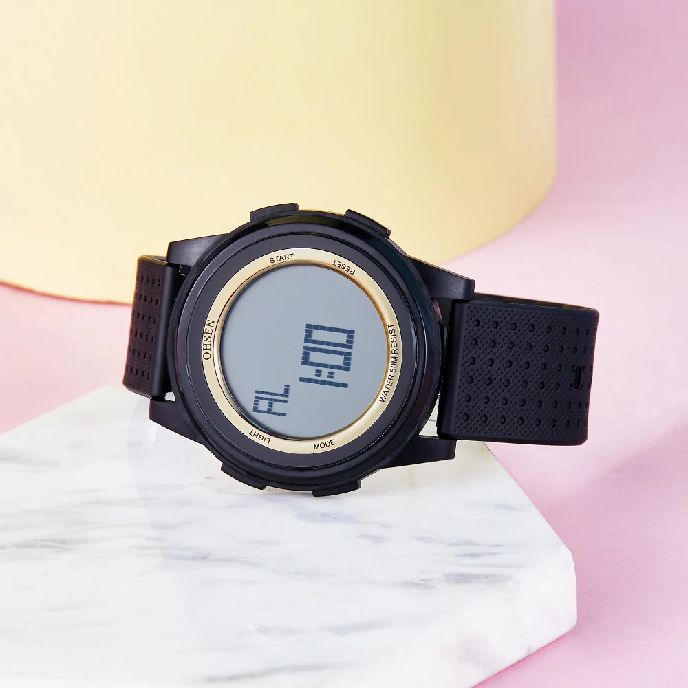 Unisex Waterproof LED Sport Watch - Fashionable Digital Timepiece