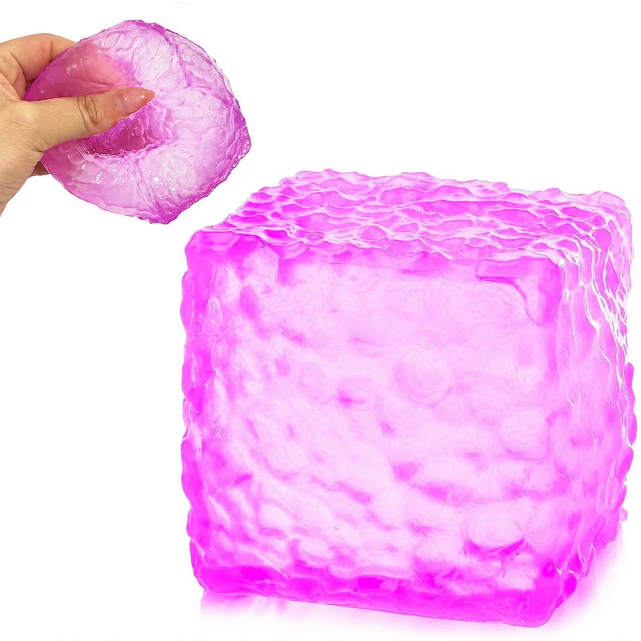 Sensory Gel Ice Cube Stress Relief Toy for Squeezing and Relaxation