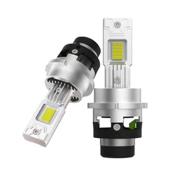 Ultra - Bright LED Car Headlights - High Power 6000K White Turbo Lamp, Plug and Play (D4S(R))