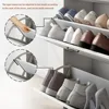 Multi Functional Narrow flip Shoe Cabinet with 3 Doors 2 Drawers, accommodate Various Shoes, Suitable for Entryway and corridors 4