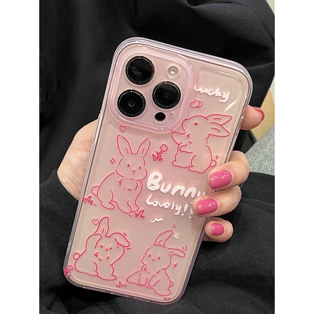 Cute Cats Clear iPhone Case, Kawaii Aesthetic, Fits iPhone 14, 13