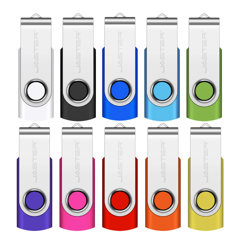 100개 도매 USB 플래시 드라이브 128GB 무료 키체인 메모리 스틱 64GB 회전형 펜 드라이브 32GB 비즈니스 선물용 USB 스틱 16GB 8GB