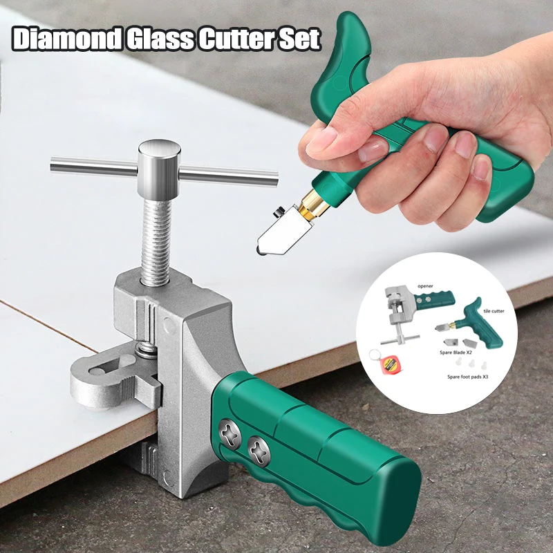 Diamond Glass Cutter Set Ceramic Tile Glass Breaking Pliers Professional Household Ceramic Cutter For Tile Cutting Tools glass cutter tile glass cutter tile cutting tool