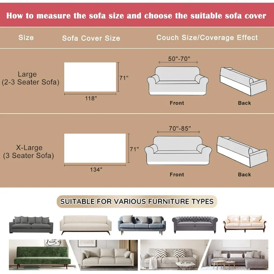 Soft Warm Faux Fur Sofa Cover Thick Shaggy Fuzzy Sectional Couch Cover Plush Furniture Cover Fluffy Furniture Cover for Couch S