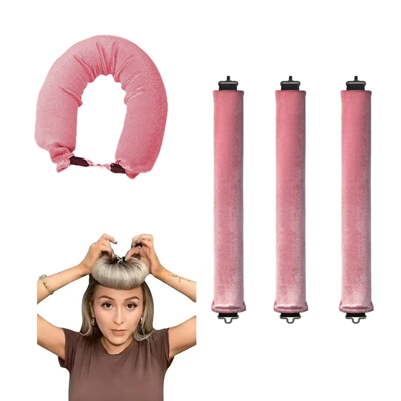 

3/1pc Heatless Hair Curler No Heat Lazy Hair Rollers Overnight Sleeping Curling Rod Soft Flexi Rods with Hook Hair Styling Tools