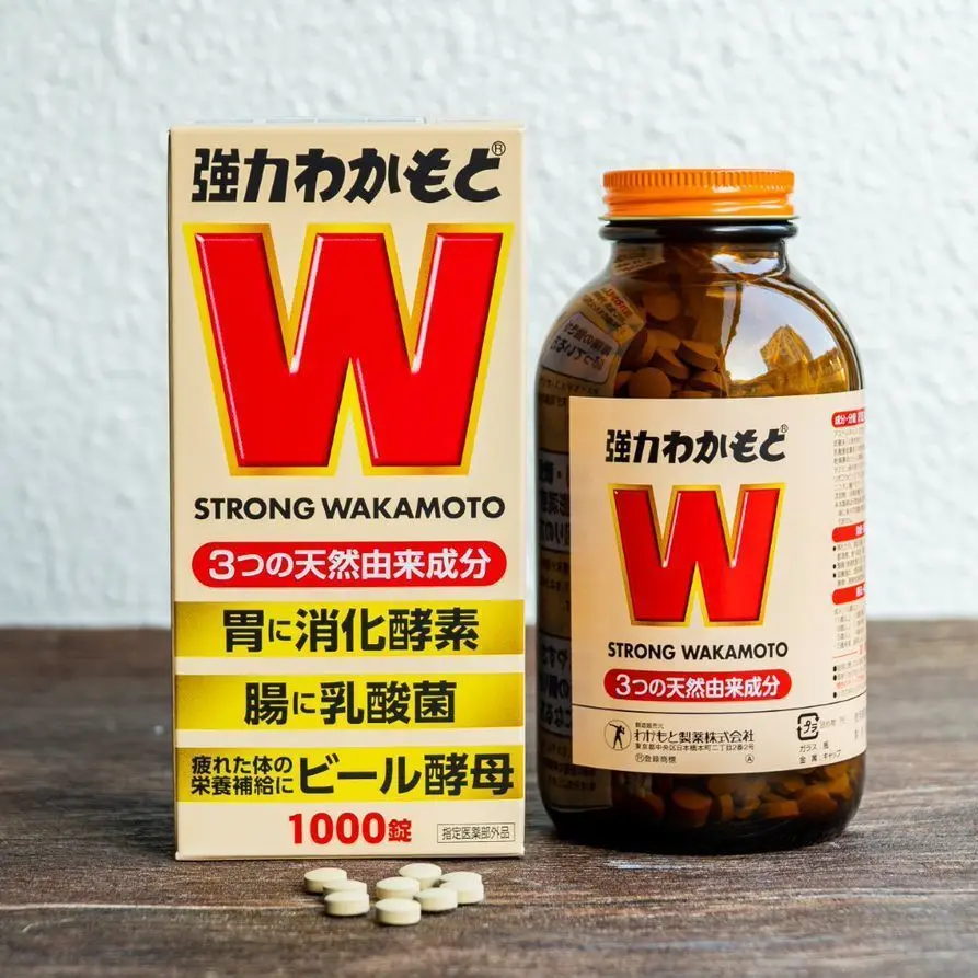 

1000 capsules/bottle Japanese Ruosu Gastrointestinal Wakamoto Noroto Ingot Enzyme Gastrointestinal Probiotics