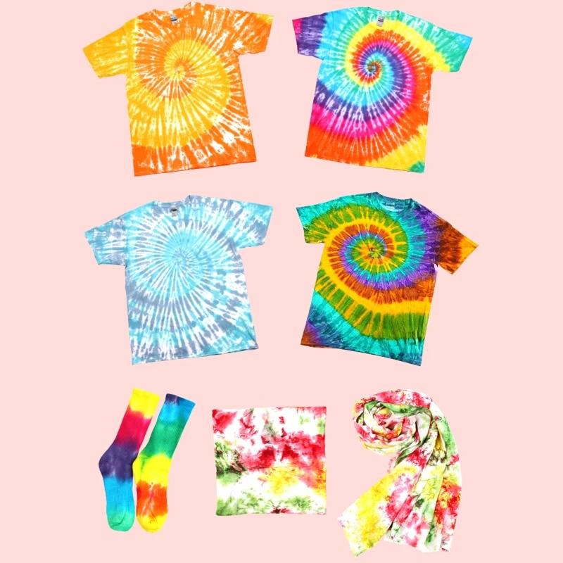 K3NA Children DIY Tie-dye Pigments Set 18 Color Cold Water Dye Colorant School Student Material Package for Art Crafts tie dye pigments set