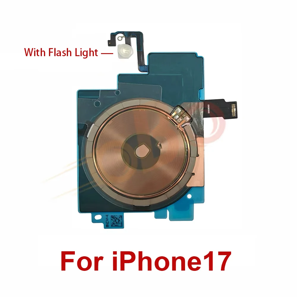 Universal Wireless Charging Coil Sticker with Integrated Flashlight and Flex Cable - Replacement Unit