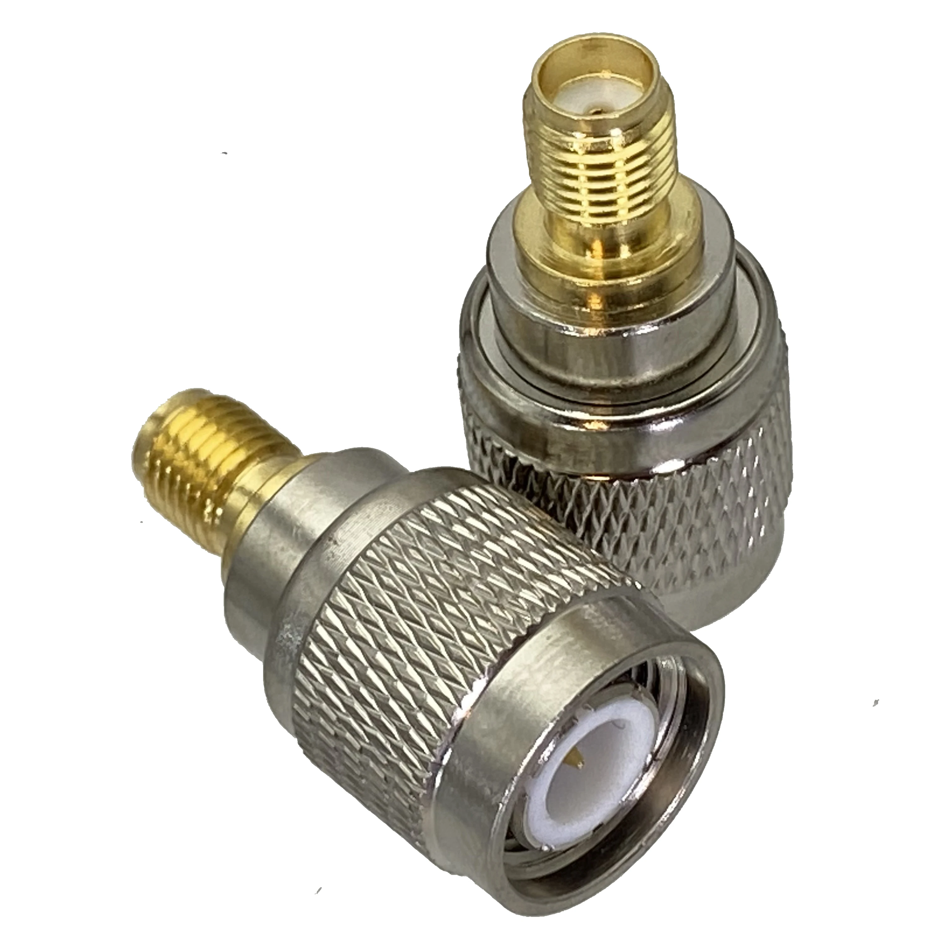 SMA para TNC macho Plug e fêmea Jack adaptador, RF reto, conector coaxial, 50Ohm terminais de fio, 1Pc