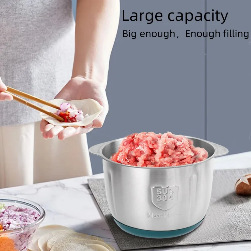 Electric Stainless Steel Food Processor 2