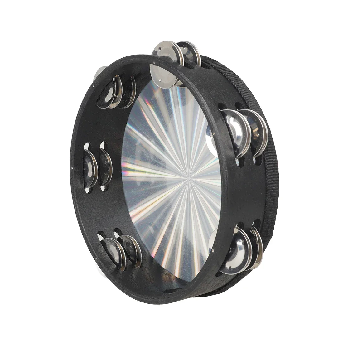 Description Picture 6 of itemOrff 8 Inch Tambourine Laser Drums Percussion Instrument for KTV Party Jingle Bell Hand Rattle Drum Children's Music Gifts