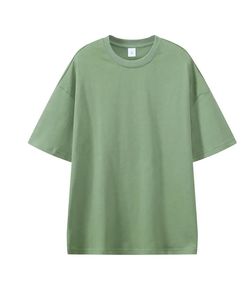 Amerikanische Herren-T-Shirts aus 100 % Baumwolle in Übergröße für den Sommer, 3D-Puff-Print, lockere Passform, 330 g/m², schwere Vintage-Strickoberteile – Detail 3