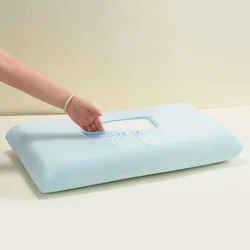 Summer Cooling Ice Silk Pillowcase - Breathable & Washable Cover - 4PCS (Blue)