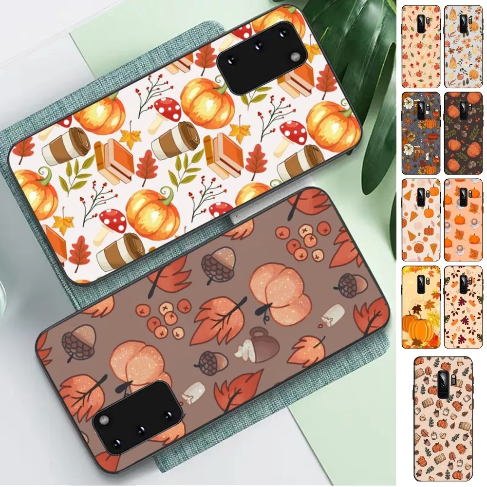 

Autumn Pumpkin Leaf Halloween Phone Case For Samsung S 9 10 20 21 22 23 30 23plus Lite Ultra FE S10lite Fundas