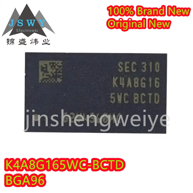 

Electronics K4A8G165WC-BCTD K4A8G165WC 100% Brand New Original 8GB Memory Chip IC 1G*8 Package BGA96 DDR4 5~15PCS Free Shipping