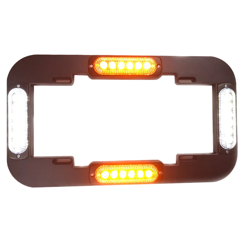 Biaochi 24w 12v 24v Dc Universal Emergency Warning Amber White Led