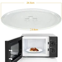Microwave Plate Spare Microwave Dish Durable Universal Microwave Turntable Glass Plate Round Replacement Plate 2