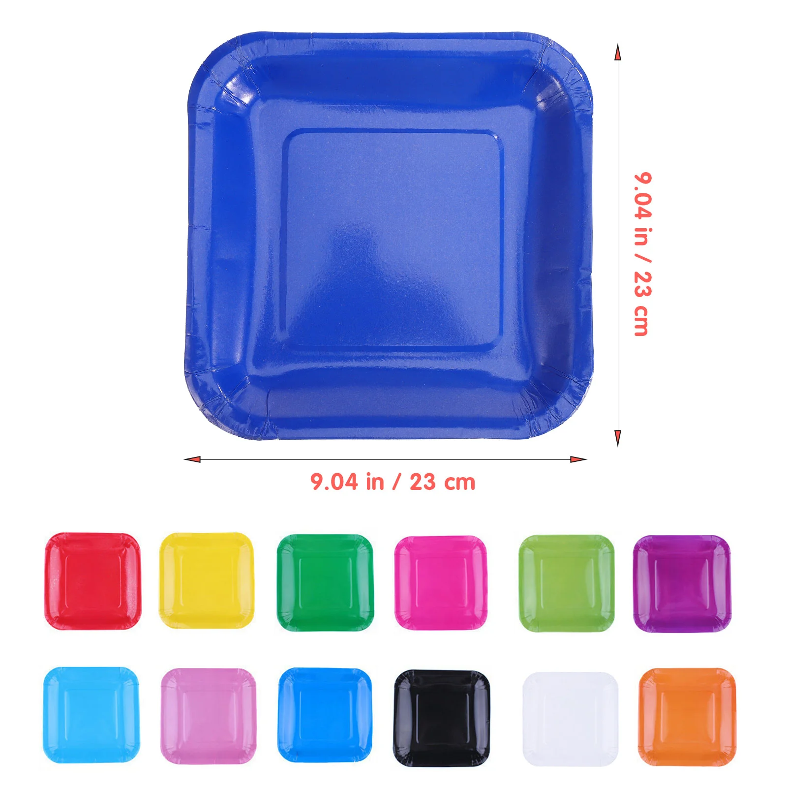 50 Pcs Green Paper Plates Handcraft Materials Interesting DIY Solid Accessory Child