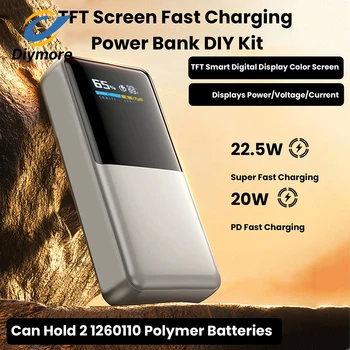 Scheda Madre Power Bank a Ricarica Rapida da 22.5W, Modulo DIY per Power Bank con Batteria al Litio Ternaria da 3.7V, Supporta PD/QC/SCP/VOOC