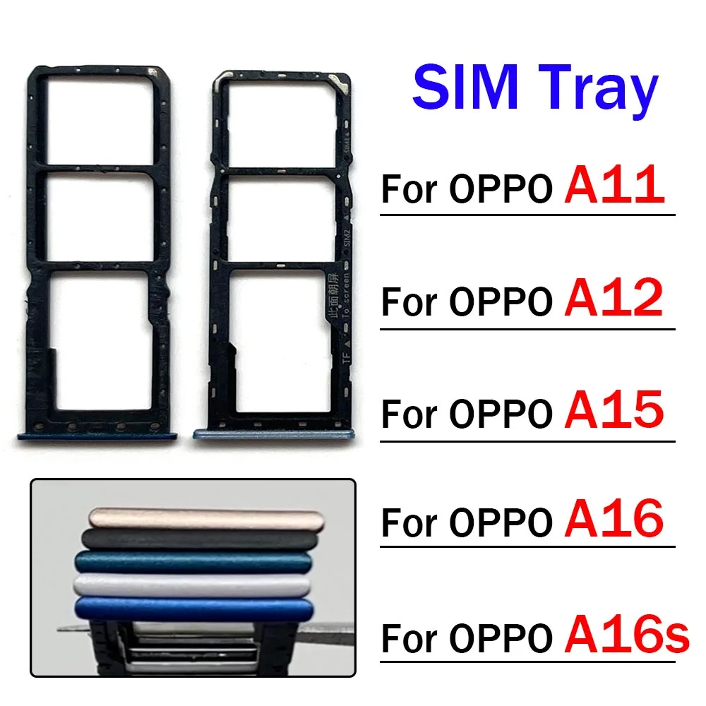 OPPO A11 A12 A15 A16 A16s 마이크로 나노 SIM 카드 홀더 트레이 슬롯 홀더 어댑터 소켓의 새로운 기능