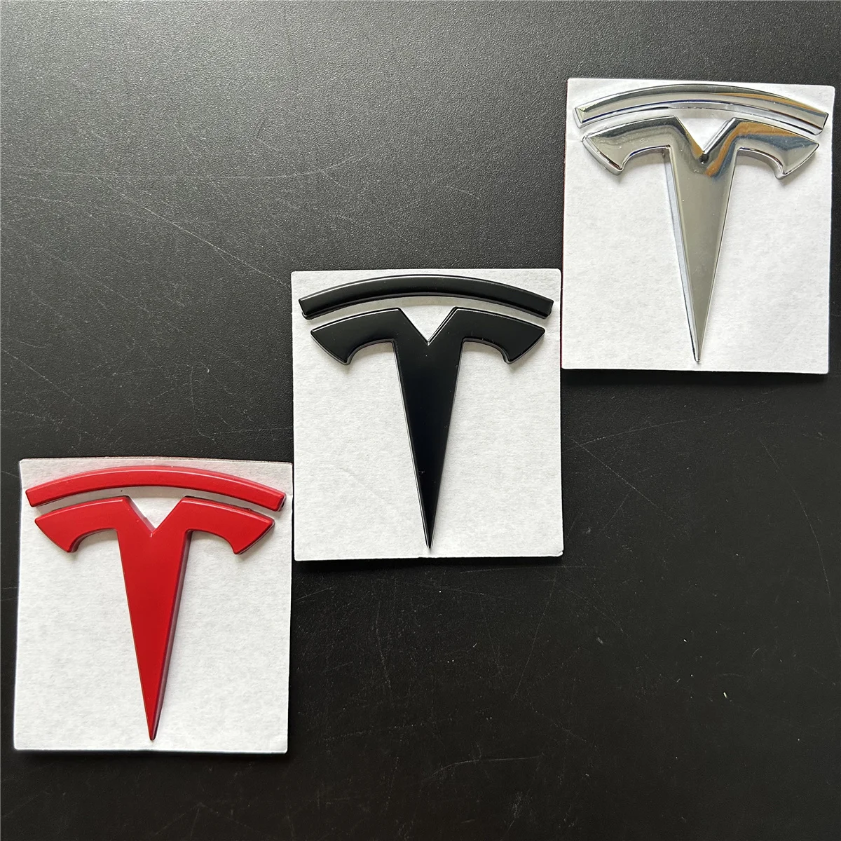 Suitable for Tesla metal car stickers, refit side stickers, 3D personalized creative rear stickers For Tesla X S 3 Y