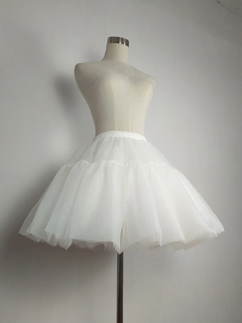 

Womens Vintage Short Petticoat Skirt Girls Crinoline Puffy Tutu Lolita Ballet Dance Underskirt Victorian Gothic Dress