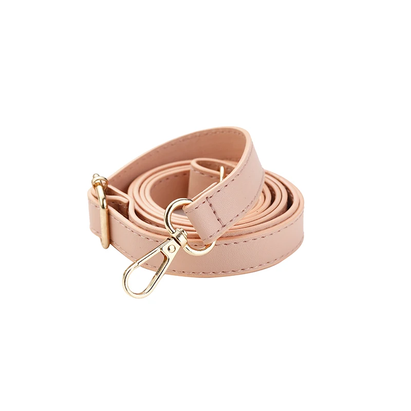 130cm Long PU Leather Shoulder Strap Buckle Bag Accessories Crossbody Bag Strap Handbag Handle Double-layer Replacement Bag Belt