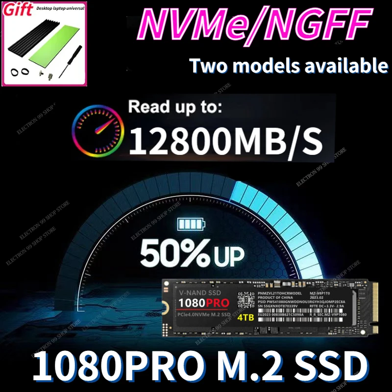 

Original New 2023 1080 PRO NVME 2280 SSD M.2 SATA 4TB 512GB 1TB HDD 120GB NGFF SSD 2280mm 2TB HDD disco duro for Desktop Laptop