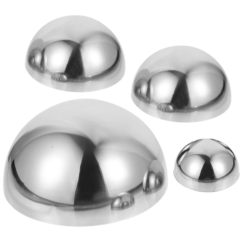 

4 Pcs Mirrors Garden Reflector Globe Decorative Ball Stainless Steel Balls Reflective Surface Gazing