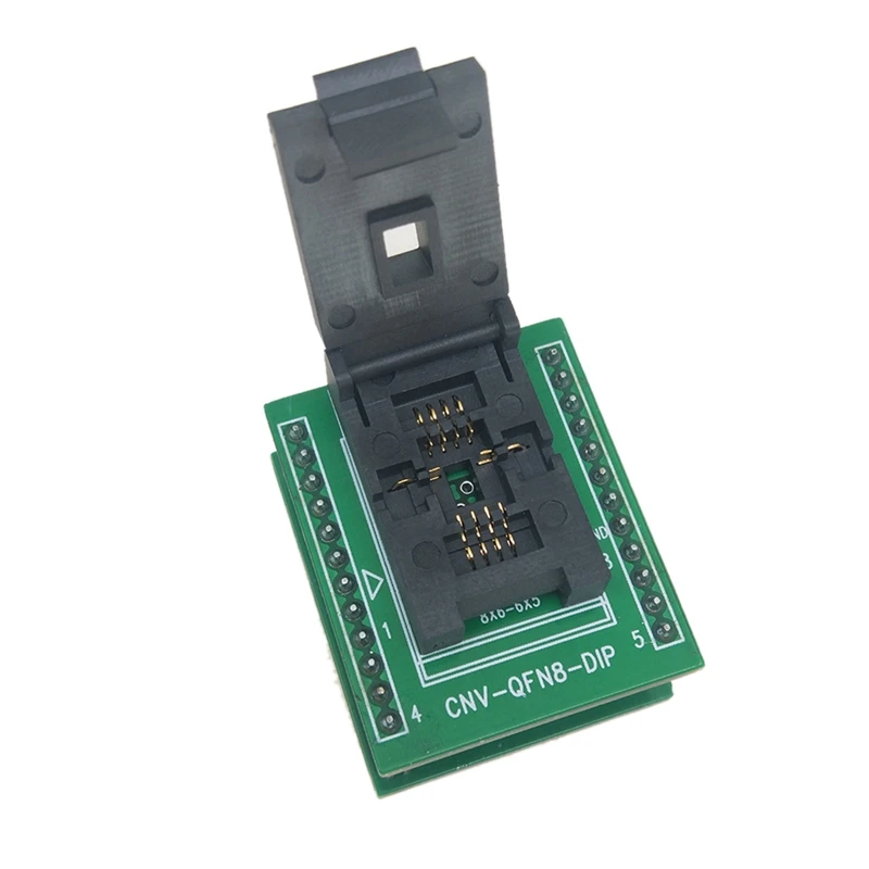de teste Clamshell, adaptador ZIF, QFN8 DFN8,