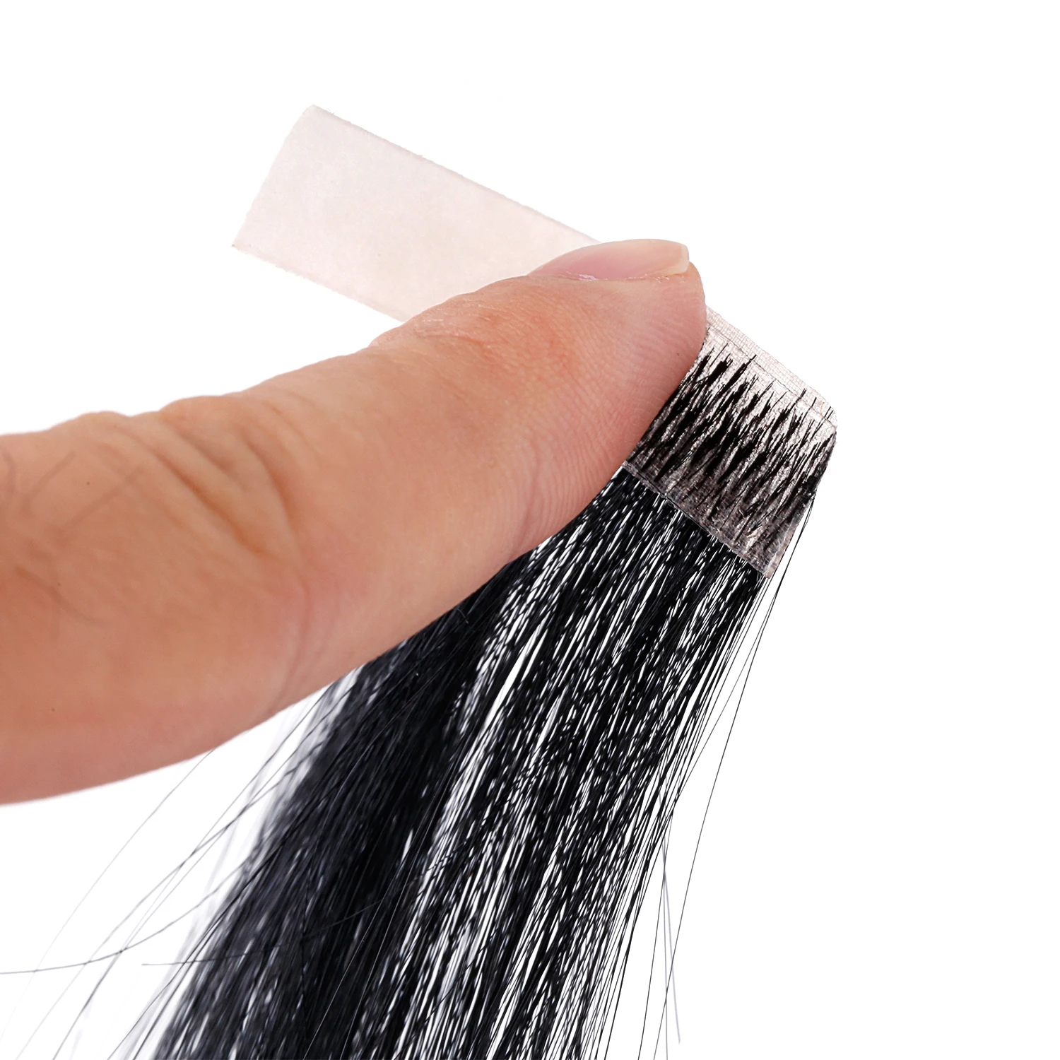 Neitsi Injection Tape Hair Extensions 100% Human Hair Pu Skin Tape Ins Weft Invisible Seamless Injection Black Brown 16-24 Inch