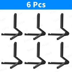 Adjustable Folding Tablet and Mobile Phone Stand, 4.7 to 12.9 Inch (Black - 6 Pcs)