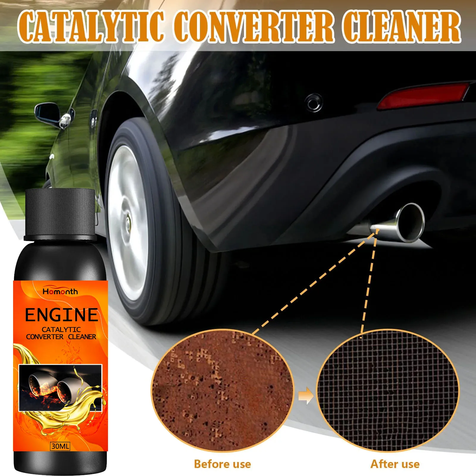 Catalytic Converter Cleaner Engine Boost Up Carbon Removal Reduce Fuels Consumption Engine Accelerators For Diesel Car F21#VV 2