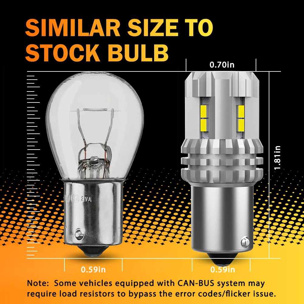 OXILAM LED CANbus   DRL ְ    , Ba15s LED 12V 7506 1156 P21W, 6000K ȭƮ, 2 