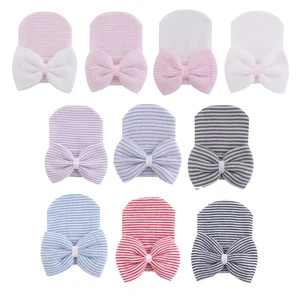 Baby Beanie with Bow Knot Infant Caps Toddlers Accessories for Daily Life