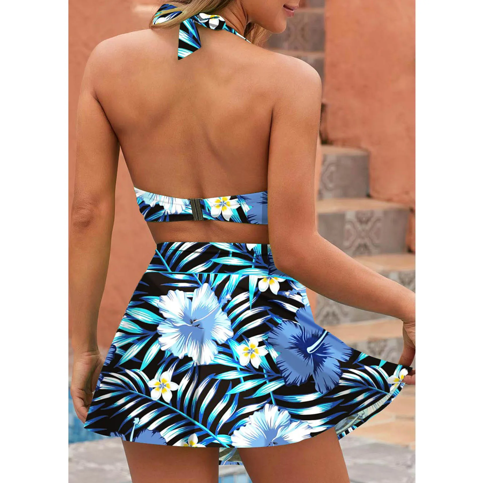 Conjunto de Praia Estampado Floral Branco: Perfeito para o Verão! 10 S7b1243051d174d2c8c182c2f76c1ddcff