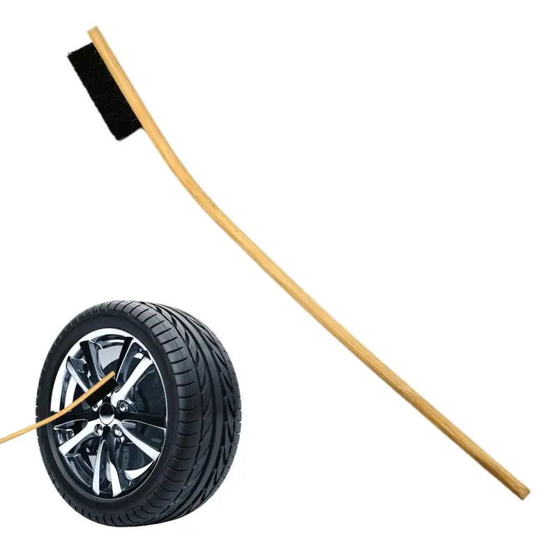 

Tire Scrubber Car Wash Long Handle Scrub Brush Long Handle Utility Brush Wear Resistant Ergonomic Long Handle Tire Cleaner For