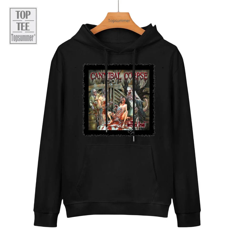 

The Wretched Spawn Album Sweatshirt Cannibal Corpse Tour Hoodies Womens Stylish Streetwear Sweatshirts 100 Cotton Clothes