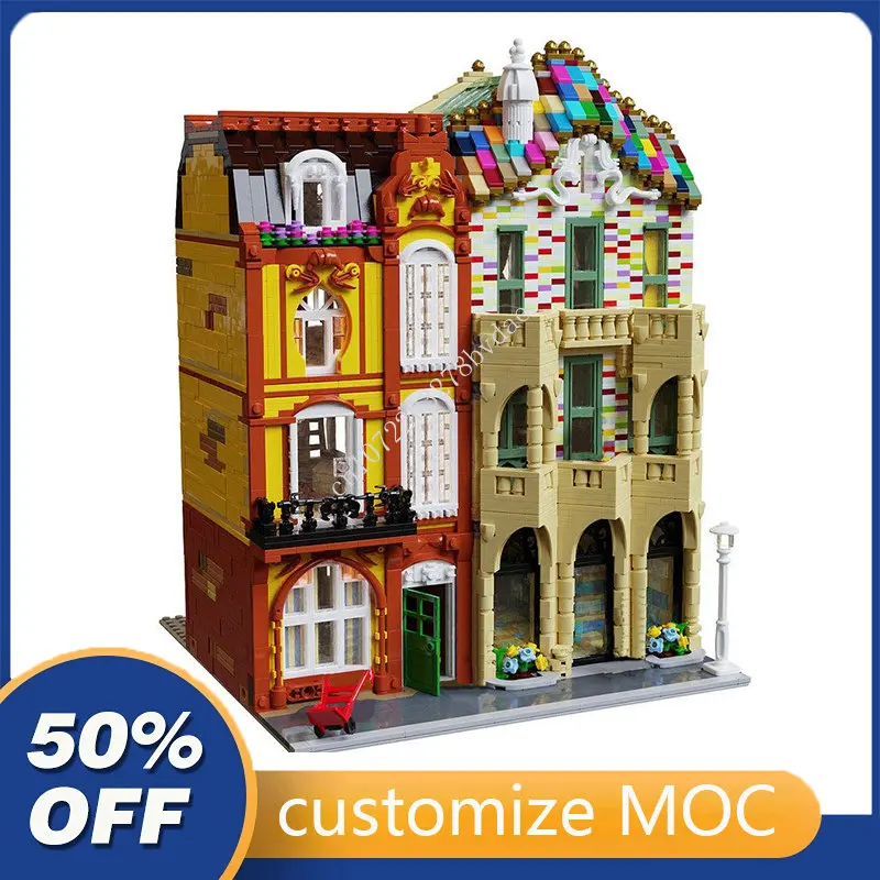 

Конструктор MOC модульный, 4453 шт., для дома и улицы