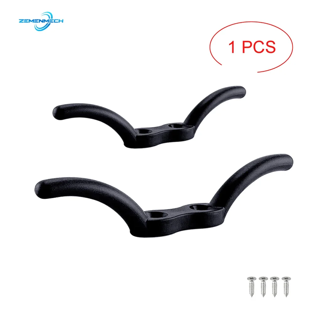 Boat Cleat Hook Nylon Flagpole Cleat Hook Flag Rope Cleat Sailboat Sailing Mast Halyard Rubber Boat Marine Yacht Kayak Tie Down Tarps Awnings