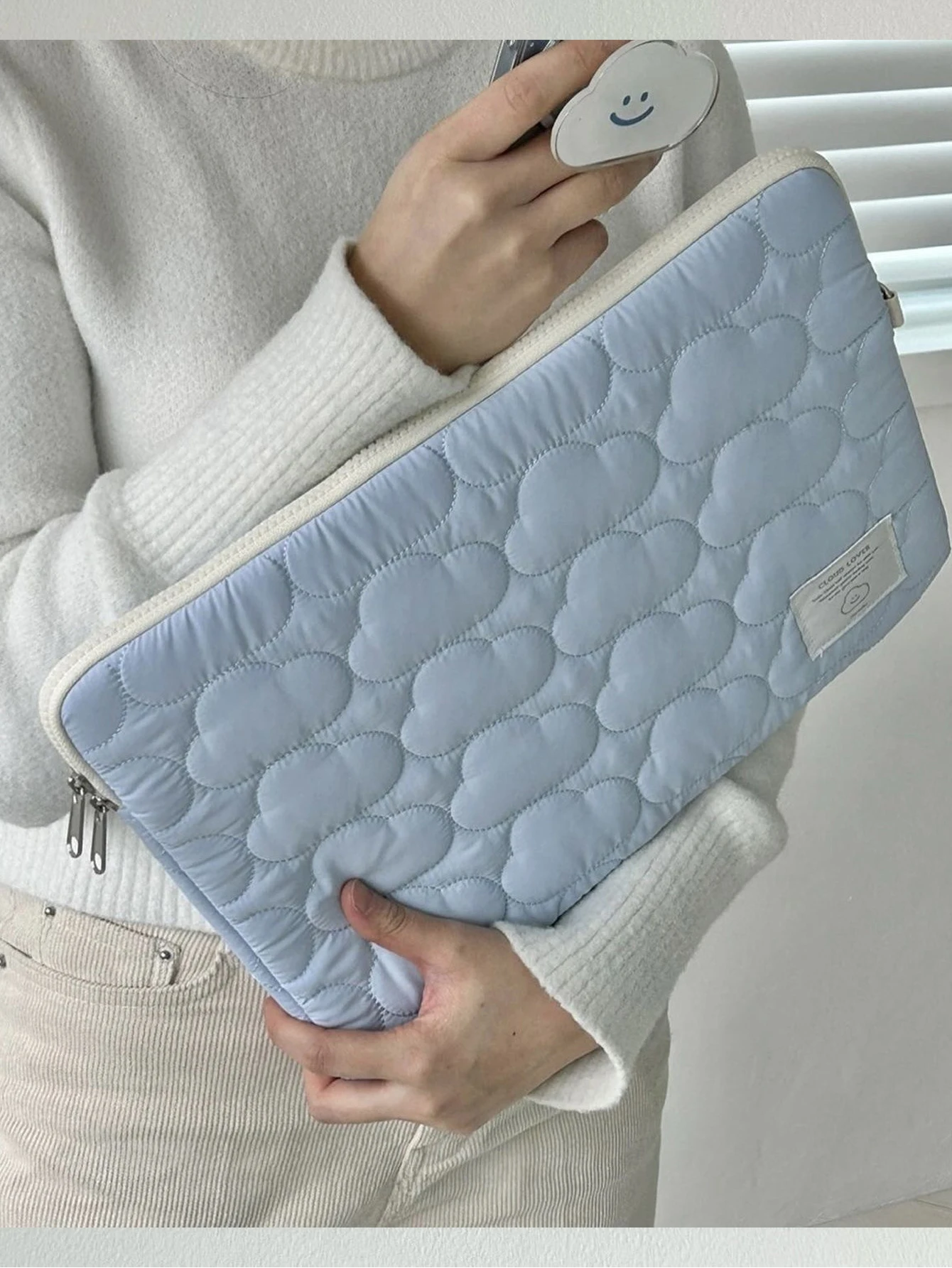Plush Quilted Shockproof Laptop and Tablet Sleeve