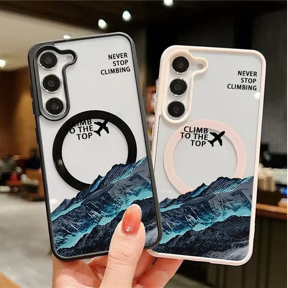 Inspirational Quotes Magnetic Wireless Charging Phone Case with Magsafe Cover