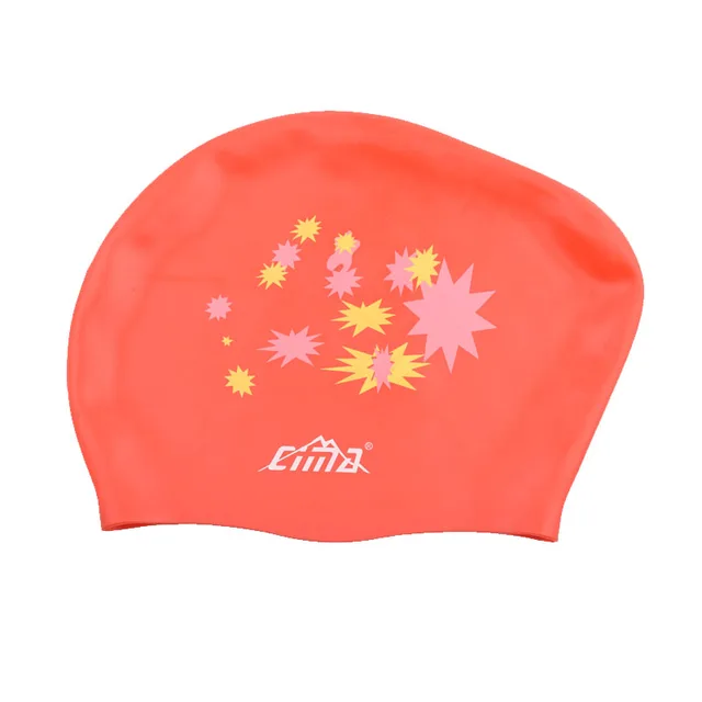 Swimming Cap Women Silicone Long Hair 