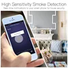HIMOJO Tuya Smoke Sensor WiFi 3V Battery Household Fire Detector with Smoke Alarm Sensor for Home Security 4