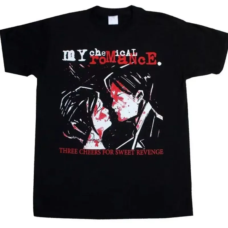 Моя химическая Романтика тройной чемодан за милое месть футболка с коротким рукавом модная футболка Топы Eurocode
