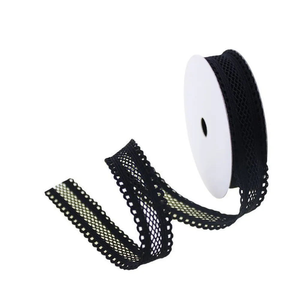 Chainho,Mesh Webbing Elastic Band,Rolling Edge Lace Strip,Folding Cloth Tape,Width 16mm ,DIY Sewing Material Accessories,25SJD8