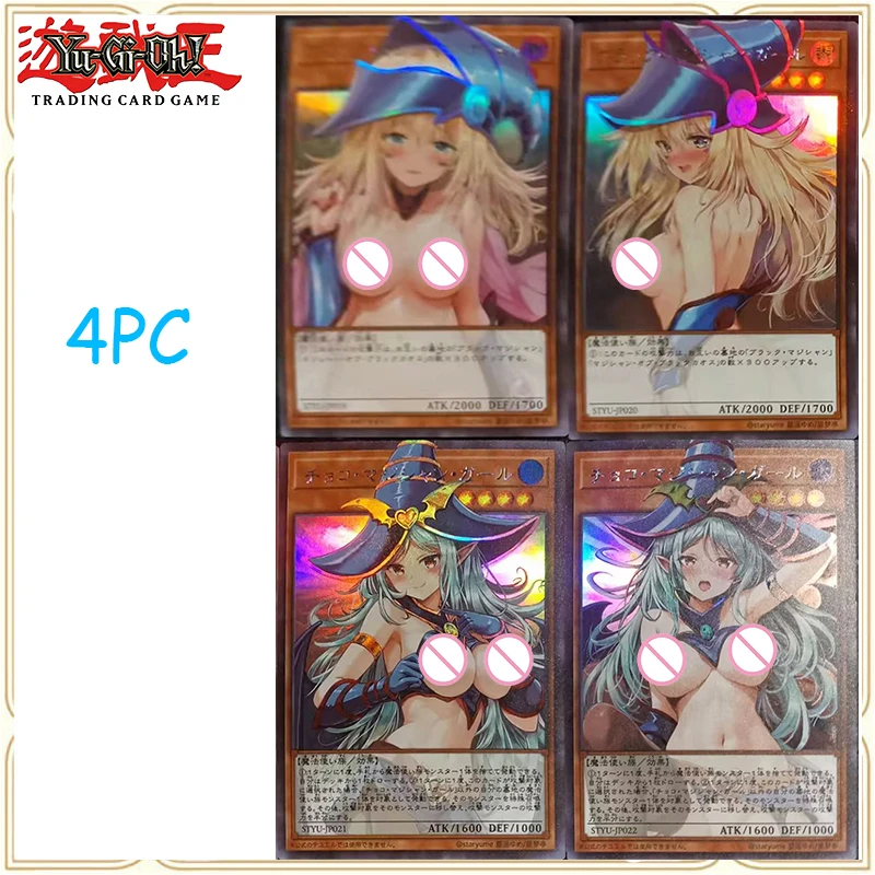 

Yu-Gi-Oh Anime DIY ACG Black Magician Girl Dark Magician Sexy Boys Battle Game Toys Collectible Cards Christmas Birthday Gifts