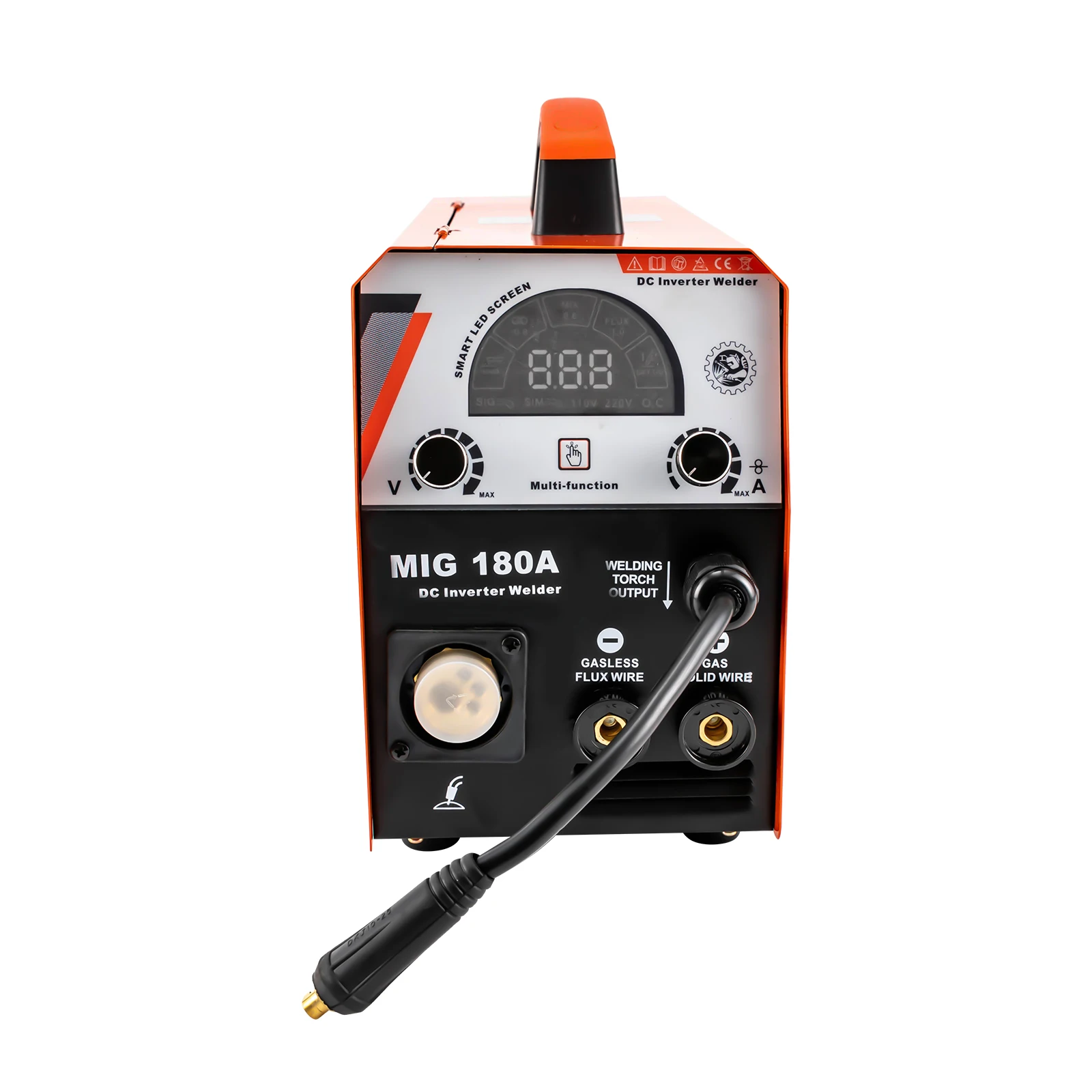 180A/165A MIG Welder ARC Welding Machine 110/220V Dual Voltage  MMA/MIG/TIG Flux Core Wire 2