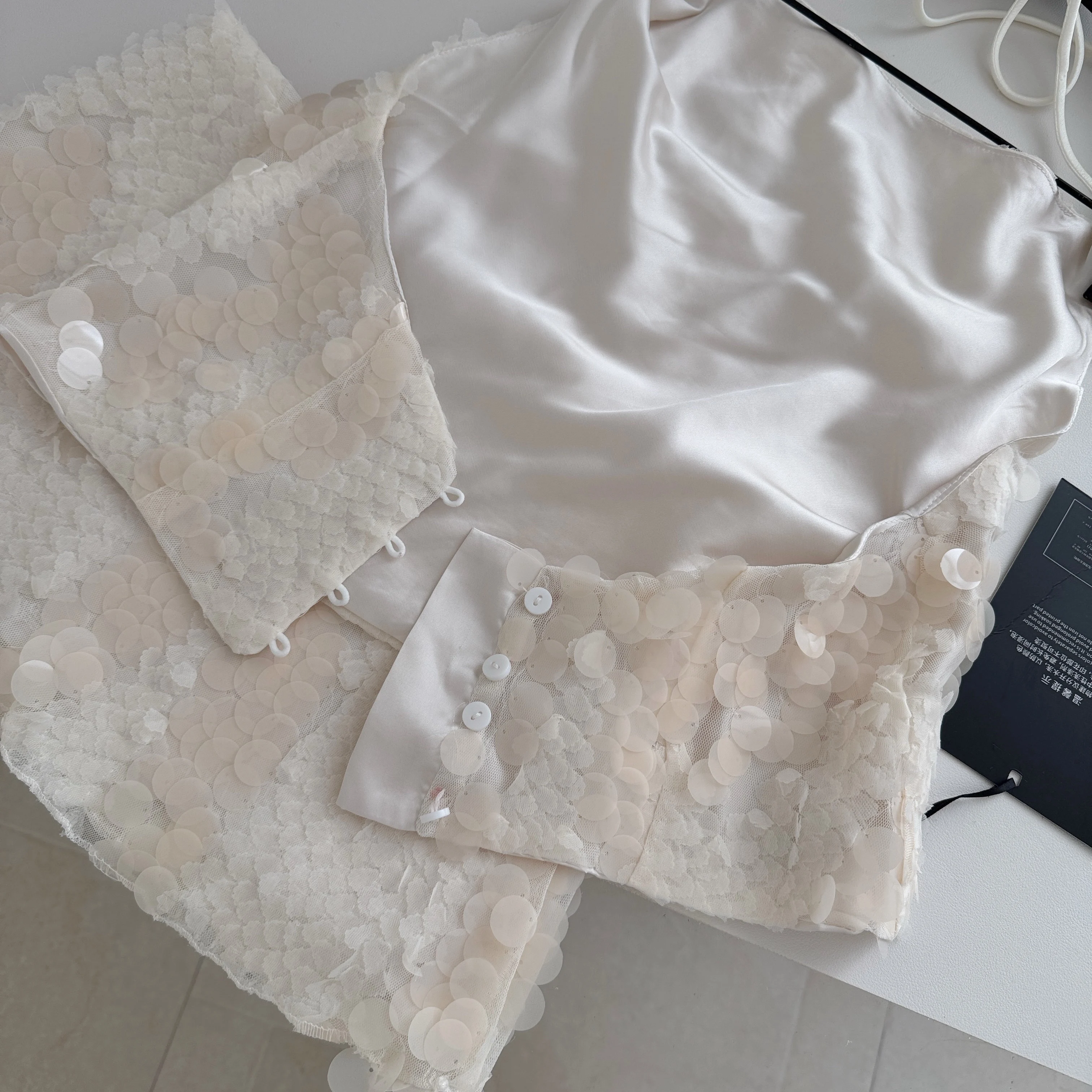 Elowen Sequin Halter Mini Set